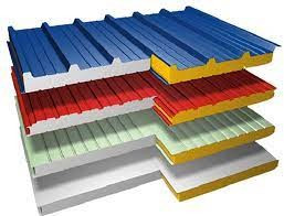Сендвич панели кровельные МВУ 175x1024 RAL 5002 ГОСТ 32603-2012